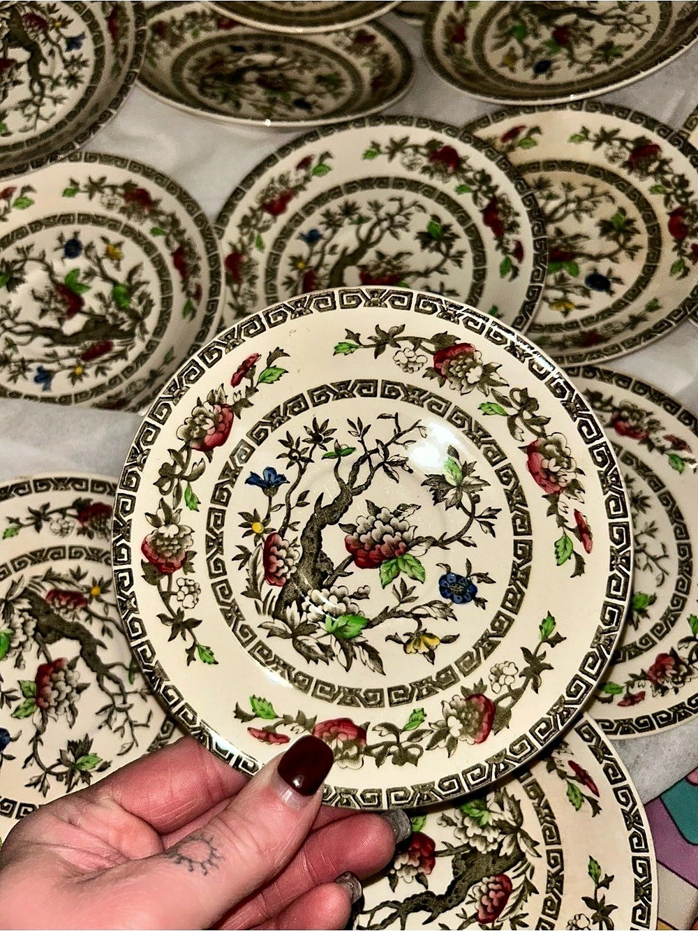 Vintage Alfred Meakin "Indian Tree" dishes